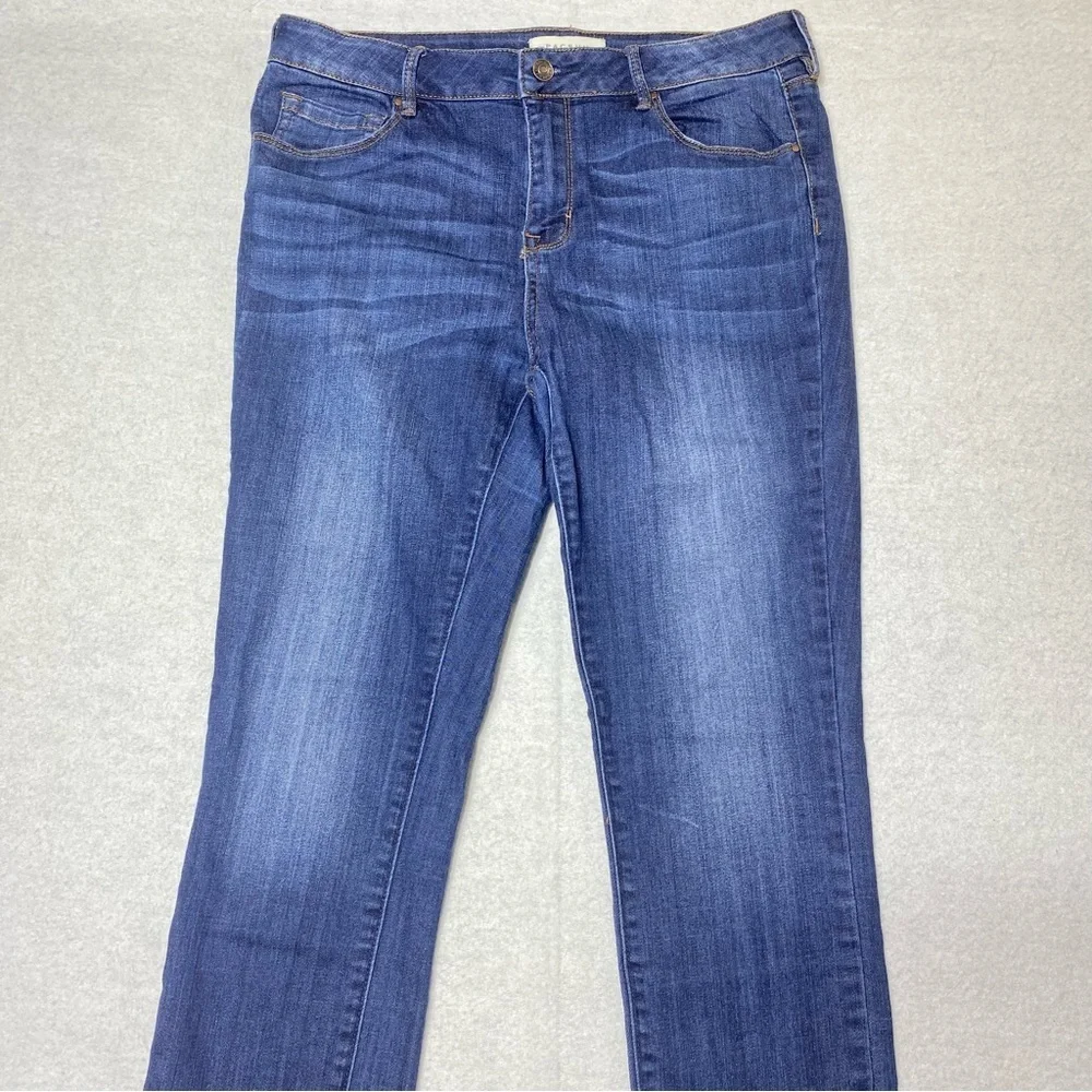 PACSUN Jeans Women's 29L Blue Mid Rise Skinniest Whiskering Stretch Casual Denim - Picture 2 of 13